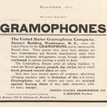 United States Gramophone Company Advertisement